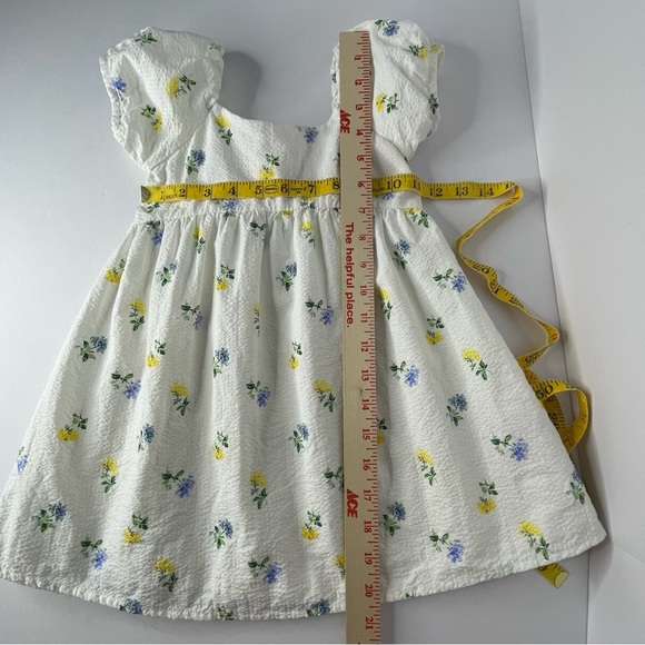 Janie And Jack The Posy Perfect Dress White Floral Seersucker Spring 2T - Picture 13 of 13